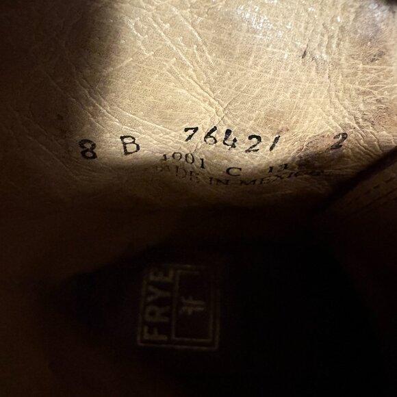 Womens Frye Jenna Disc Studded Lace Distressed 76421 Boots Size 8 B - Picture 13 of 13